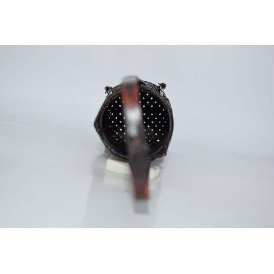 Amazon.co.jp: 茶道具 染竹 網代 手付き 籠 篭 花入 茶道 t ms08